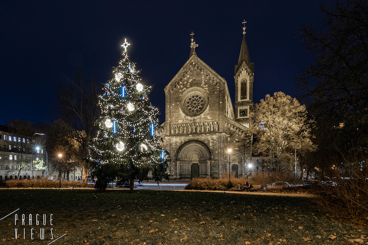 prague christmas tree karlin square